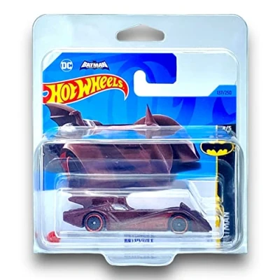 Image of Hot Wheels Batmobile (Red Metalflake) 4/5 Batman 2023 137/250(Short Card) COMES IN A KLAS CAR KEEPER PROTECTIVE COLLECTORS CASE HKG98