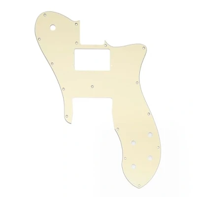 Image of Musiclily Pro 16 Holes Wide Range Humbucker Guitar Pickguard For USA/Mexico Fender 72 Tele Custom Style Electric Guitar, 3Ply Cream