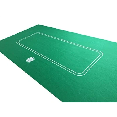 Image of Large 6FT 180cm x 90cm Poker Casino Felt Baize Layout Texas Holdem