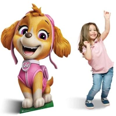 Image of Star Cutouts SC4606 Paw Patrol Skye Air Rescue Puppy Cardboard Cut Out Height 121cm Ideal for Theme, Parties, Birthdays &amp; Fans, Room Decorations Events