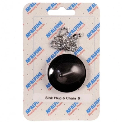 Image of Mcalpine CARD 5 Sink Plug &amp; Chain BP4 + CH5