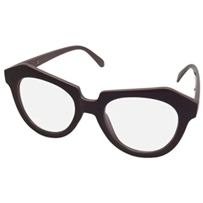 Image of Large Glasses Clear Lens Geek Nerd Fancy Dress Retro Brown Frame Mens or Womens CL2