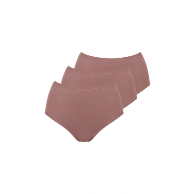 Image of Sloggi GO Daily Highwaist 3 PACK Briefs, Women&#039;s, Size: Small, Cacao