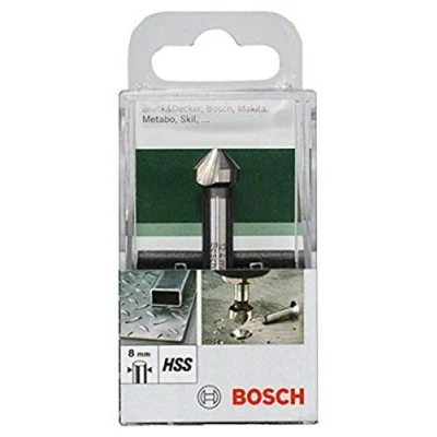 Image of Bosch 2609255122 12 x 56mm Countersink HSS 3 Cutting Edges M6 90 Degree