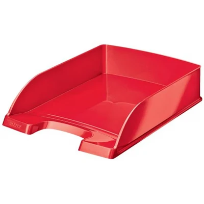 Image of Leitz WOW A4 Letter Tray, Red Desk Tray Organiser, Paper 52263023