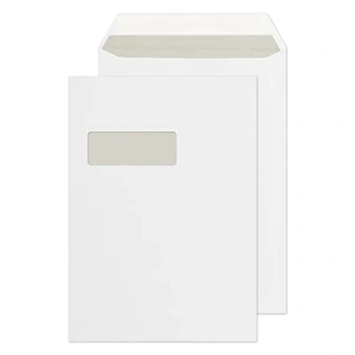 Image of Blake Purely Everyday C4 324 x 229 mm 120 gsm Pocket Peel and Seal Window Envelopes (ENV32) Bright White Pack of 250