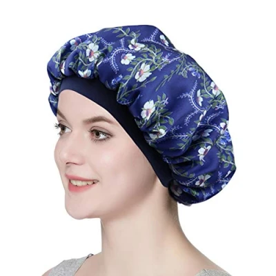 Image of Stylish Head Cover for Women Double Layer Silky Satin Bonnet