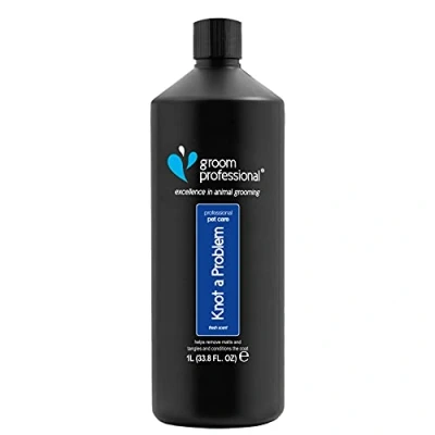 Image of GROOM PROFESSIONAL Knot A Problem Detangling Dog Spray Detangler for Tangled Fur Eases Out Knots and Tangles Helps Removes Matts Adds Shine Deep Conditioning, 500ml