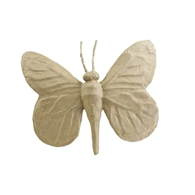 Image of Décopatch Ref SA183O Butterfly Papier Maché Object to Decorate 22 x 25 4cm with Papers &amp; PaperPatch Glue, Glitter, Paints