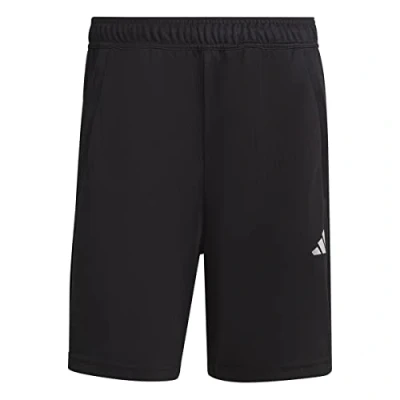 Image of adidas Men&#039;s Train Essentials All Set Training Shorts, Black/White, S Tall