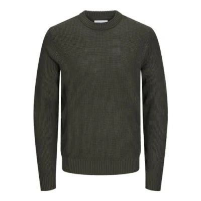 Image of Jack &amp; Jones Jjroy KNIT CREW NECK Jumper, Men&#039;s, Size: Small, Rosin