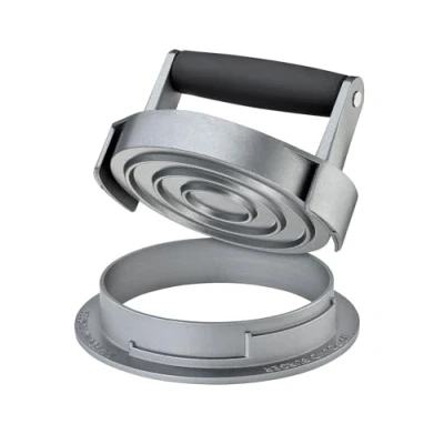 Image of Küchenprofi KP1066823000 TRIO Hamburger Press, 18/8 Stainless Steel, Grey