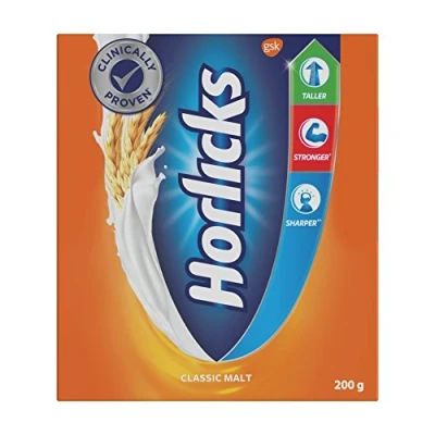 Image of Horlicks Health &amp; Nutrition Drink 200 g Refill Pack (Classic Malt)