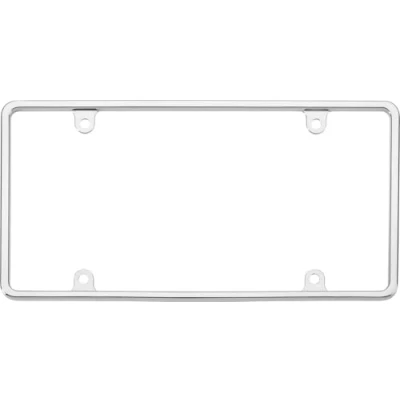 Image of Cruiser Accessories 21330 Slim Rim License Plate Frame, Chrome