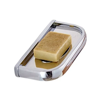 Image of 7Trees Solid Brass Bathroom Accessories Wall Mounted Soap Holder Dish Shelf Shower (Chrome Plated)