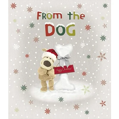 Image of UK Greetings Boofle from The Dog Christmas Card Happy