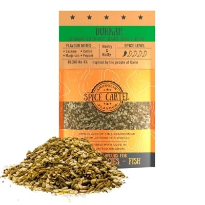 Image of Spice Cartel&#039;s Dukkah Blend.Classic Egyptian Blend. Toast Before Use For Best Results.100g Resealable Pack Seasons 3kg+ Of Protein. Premium UK Hand Blended.
