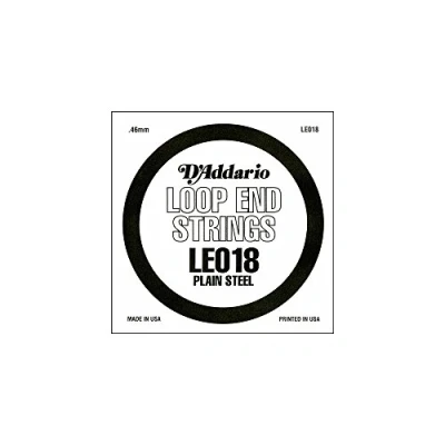 Image of D&#039;Addario .018 Plain Steel Loop End Single String