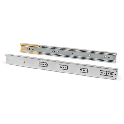 Image of Emuca Ball Bearing Drawer Slides 45x350mm (1,77x13,7 inch), Set of 1 Pair Full Extension Runners with Soft Closing