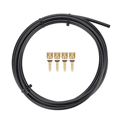 Image of Bicycle Disc Brake Hose, Bike Hydraulic Oil Tube with Olive Connector Inserts Installation Parts