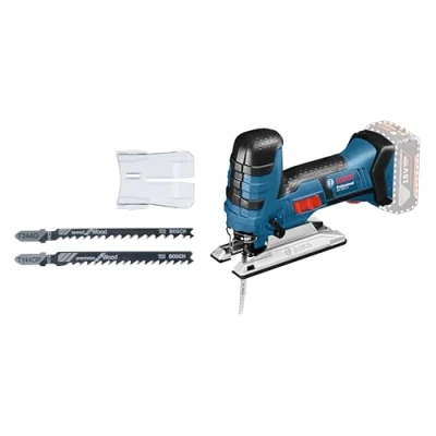 Image of Bosch Professional 06015A5100 GST 18 V LI S Cordless Jigsaw Bare, Navy Blue, Bare Tool