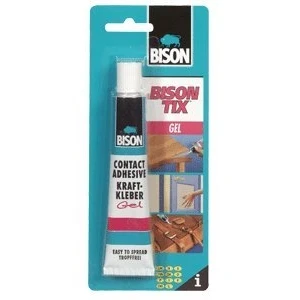 Image of 2 x 6305326 Bison Tix Universal Contact Adhesive Glue Non Drip Gel Formula 50ml.
