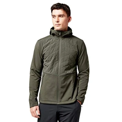 Image of Under Armour Men Coldgear Reactor Gametime Hybrid Jacket Halo Gray/White (014), Large