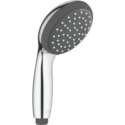 Image of GROHE Vitalio Start 100 Hand Shower 10 cm (2 Spray Rain and Jet, Water Saving 5.7 l/min Flow Limiter, Anti Limescale System, Universal Mounting Min. Rec. Pressure 1.0 bar), Chrome, 27946000