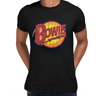 Image of Rockoff Trade Men&#039;s Diamond Dogs Vintage Logo T Shirt, Black, M UK
