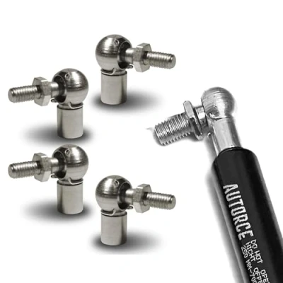 Image of 4 Piece Set of M6 M8 M10 Ball Joint Heads for Gas Struts End Fittings Stud Boot Bonnet or Universal Lift (M8 B)