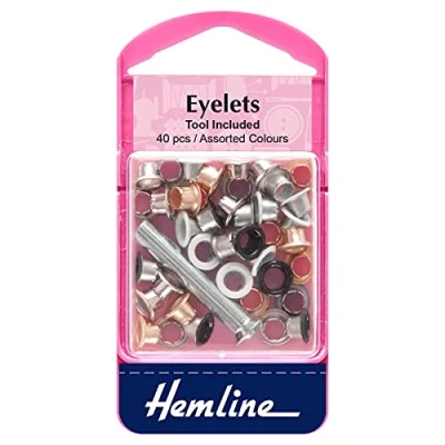 Image of Small Eyelets Economy Pack, 5mm x 40 pieces Assorted Colours