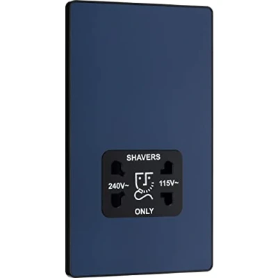 Image of BG Electrical Evolve Dual Voltage Shaver Socket, 115/240V