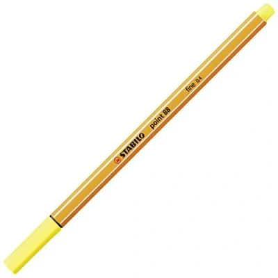 Image of STABILO Fineliner point 88 Pack of 1 Lemon Yellow