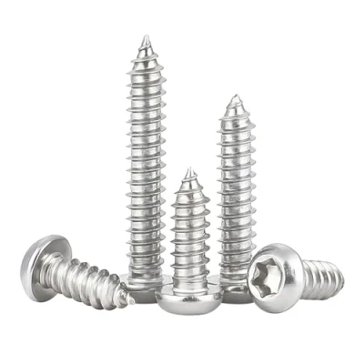 Image of Qrity 100PCS M3x10mm Self Tapping Screw, Torx Pan Head Screws, Stainless Steel Round Drilling Screws