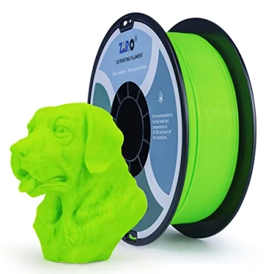 Image of ZIRO PETG Filament 1.75mm 3D Printer 1.75 1kg (2.2lbs), Dimensional Accuracy +/ 0.03mm, Green