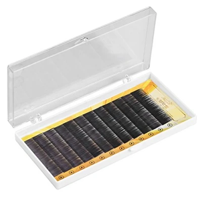 Image of TMISHION False Eyebrow, 12Pcs Natural 3D Extension Fake Eyebrow Enhancer, Light Fiber Eyebrows Black(11mm)