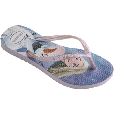 Image of Havaianas Kids Slim Frozen Quiet Lilac/Lilac Moonlight Glitter 35/36
