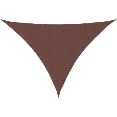 Image of vidaXL Sunshade Sail Oxford Fabric Triangular 5x6x6 m Brown