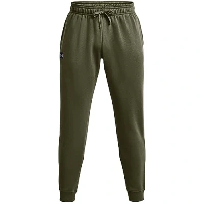 Image of Under Armour Men&#039;s Ua Rival Joggers Fleece bottoms, Green (Marine Od Green), M