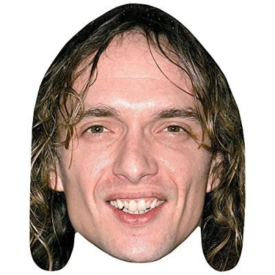 Image of Justin Hawkins (Smile) Celebrity Mask, Flat Card Face, Fancy Dress Mask