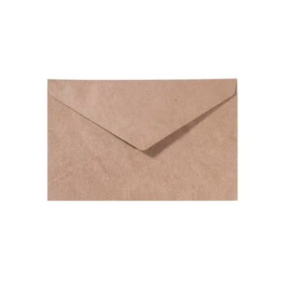 Image of Vaessen Creative Small Rectangular Florence Envelopes for Greeting Cards, Kraft, Set of 5, Matching Cards Available