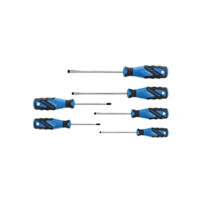 Image of GEDORE screwdriver set, 6 pieces, for slotted and Phillips screws, ergonomic handle