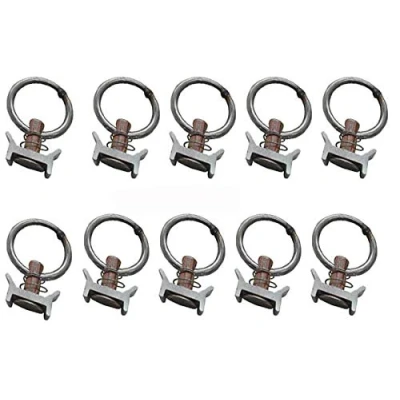 Image of Single Stud Fitting with Stainless Steel Ring for L Track/Airline Track 10Packs