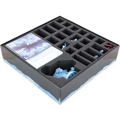 Image of Feldherr foam set + card holder compatible with HeroQuest (2021): The Frozen Horror board game box