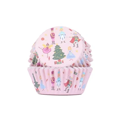Image of PME Christmas Foil Lined Cupcake Cases Nutcracker (Pack of 30)