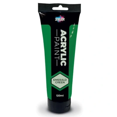 Image of Zieler Emerald Green Acrylic Paint 120ml Easy Squeeze Tube