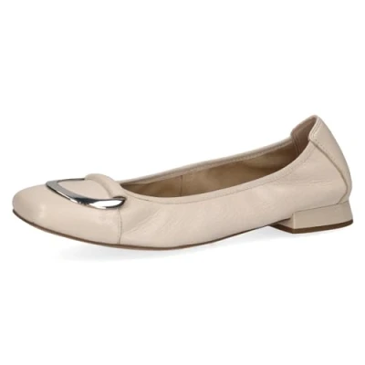 Image of CAPRICE Women&#039; 9 22106 42 Ballet Flat, White Cuoio, 4 UK