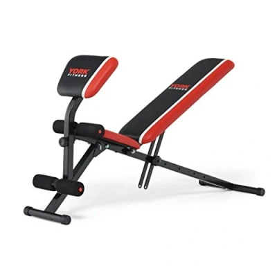 Image of York Fitness Warrior 2 in 1 Dumbbell and Ab Bench with Arm Curl Pad