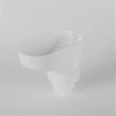 Image of 3P Downpipe Gutter Leaf Catcher Low Maintenance Anti Clog and Blockage, Debris Guard Filter Protector White