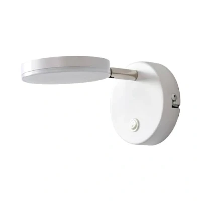 Image of LED Wall Light &#039;Milow&#039; (Modern) in White for e.g. Living Room &amp; Dining (1 Source,) from Lindby Lighting, lamp